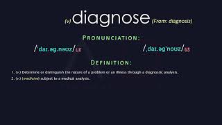 Diagnose Meaning And Pronunciation  Audio Dictionary [upl. by Hasseman]