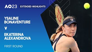 Ysaline Bonaventure v Ekaterina Alexandrova Extended Highlights  Australian Open 2023 First Round [upl. by Aizan345]