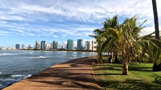 Waikiki to Magic Island to Ala Moana Beach Park to Kewalo Basin Harbor to Kakaako Waterfront Park [upl. by Nyllaf]