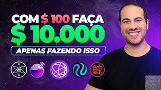 Guia Completo Para Airdrops na Rede Cosmos em 2024 I Transforme 100 em 10000 [upl. by Grissom]