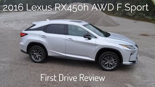 HD First Drive Review  2016 Lexus RX450h AWD F Sport  Will It Drift [upl. by Aianat]