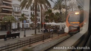 Viaje entre Barcelona y Vilassar de Mar  Rodalies de Catalunya Renfe  R1  S447  HD [upl. by Edward]