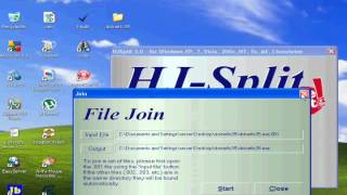 how to join files with HJSplit windows version [upl. by Onra]