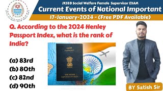 Current Events of National Importance  Current affairs today for jkssb supervisor exam  Lec03 [upl. by Elin]