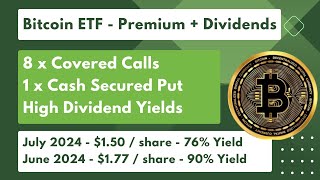 Bitcoin Stock To Invest In  BITO ETF  High Dividends Plus Option Premium  70 Yield cashflow [upl. by Tullus173]