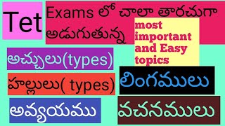 Tet exam లో తరచుగా అడుగుతున్న important and Easy topics SASGT [upl. by Nesto]