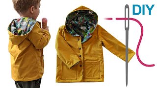 Jacke nähen für Anfänger – DIY Kinderjacke quotHenriettequot [upl. by Rubetta]