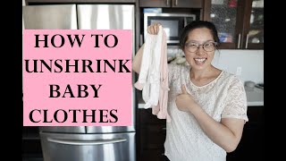 How to Unshrink Baby Clothes [upl. by Ahusoj]