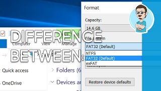 Difference Between FAT32 exFAT and NTFS [upl. by Marchak]