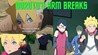 BORUSARA ❤ Kakashi Breaks Borutos Arm 🥰 Part 26 Sarada Fights Kakashi to Protect Boruto [upl. by Iow]