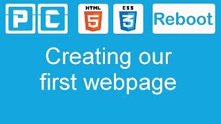 HTML5 and CSS3 beginners tutorial 2  creating our first web page [upl. by Htiekal]