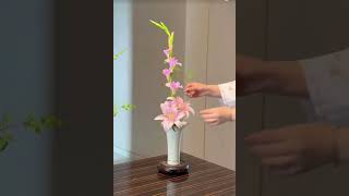 Ikebana p1 flowers artofliving chillvibes lifestyle ikebana [upl. by Dripps]