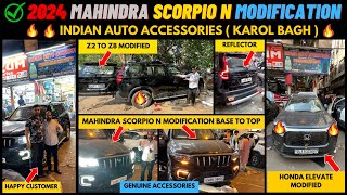 2024 scorpio n Z2 Base To Modified ✅ Genuine Accessories ✅ Elevate Modification scorpion mahindra [upl. by Cyd]