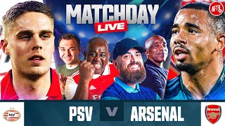 PSV 11 Arsenal  Match Day Live  Champions League [upl. by Epilihp]