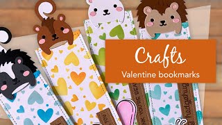 Cute critter Valentine bookmarks  Lawn Fawn guest designer [upl. by Fiora]