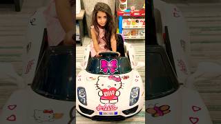 ميسو تزين السيارة 🚘 Miso decorates her car with Hello Kitty [upl. by Efthim]