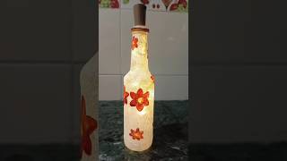 Simple Bottle Painting  Easy Bottle Art  shorts diy youtubeshorts [upl. by Enytsirk78]