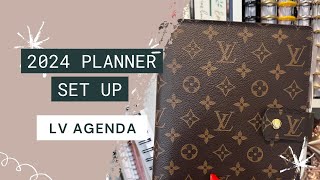 2024 PLANNER SET UP  LV MG AGENDA  A5 AGENDA  MINIMAL PLANNING [upl. by Winstonn788]