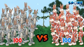 300 Bugs Bunny vs 300 Roger Rabbit  Cartoon War S3E8  SPORE [upl. by Oirifrop]