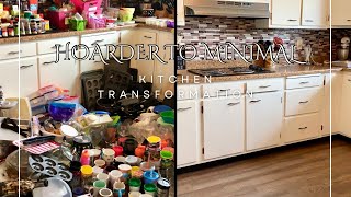 Kitchen Transformation  My Hoarder to Minimalist Declutter Journey [upl. by Gussie]