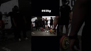 2125kg Deadlift  53kg bodyweight 7th heaviest deadlift of all time in the 53kg weight class [upl. by Ayanad]