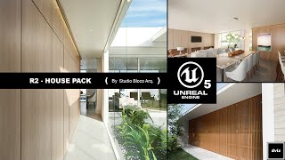 Unreal Engine 5 and 4 Photorealistic Project   R2 House Pack [upl. by Kusin]