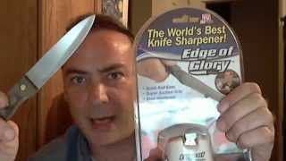 Edge of Glory Knife Sharpener Review As Seen On TV [upl. by Monreal]