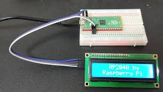 Raspberry Pi Pico with 16x2 I2C LCD [upl. by Lellih]