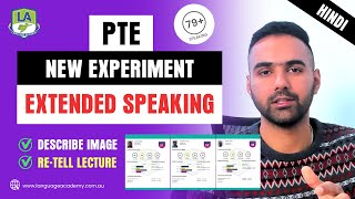 New Experiment PTE Extended Speaking  HINDI  Describe Image amp Retell Lecture  Language Academy [upl. by Ansell990]