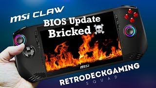 MSI Claw Bricked While Updating BIOS 210k [upl. by Malachi]