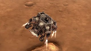 NASAs Mars 2020 Perseverance Rover Landing Animations [upl. by Reywas]