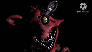 Withered Foxy Fnaf in real time voice lens Animated in Prisma3D [upl. by Anawqahs999]