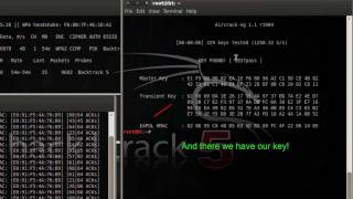 Cracking WPAWPA2 Network Keys in Backtrack 5 Aircrackng [upl. by Zanlog62]