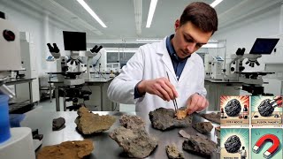 How to identify a meteorite stone at home in the easiest way Meter space [upl. by Landan]