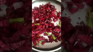 Beetroot fry 😋 subscribe to our channel thanks for watching  😊 [upl. by Ambler]