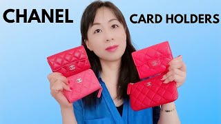 CHANEL CLASSIC CARD HOLDERS COMPARISON Size Price and what fits Ranked [upl. by Stiruc]