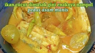 masak ikan tali pinggangikan layur bumbu kuning [upl. by Esimehc]