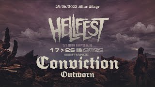 Conviction  Outworn  Live Hellfest 2022 [upl. by Ojahtnamas]