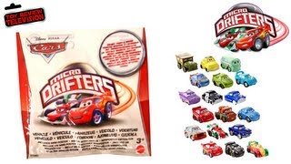 Disney Cars Micro Drifters Blind Bags Toy Review Mattel [upl. by Hsu357]