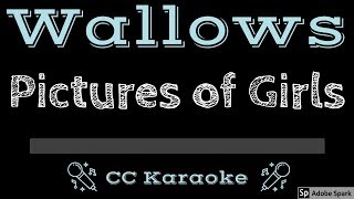 Wallows • Pictures of Girls CC Karaoke Instrumental Lyrics [upl. by Rosenblatt]