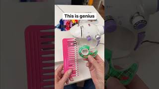 Use a comb to better align stitch sew sewing clothes comb [upl. by Mozes]