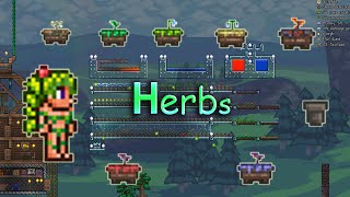 Terraria 13 Farm Herbs สมุนไพร [upl. by Yorick484]