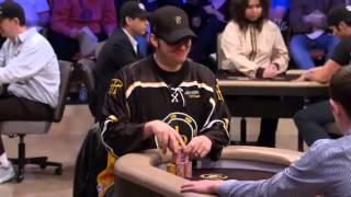 Tom Dwan and Phil Hellmuth Tom sucks out and wins [upl. by Ojahtnamas555]