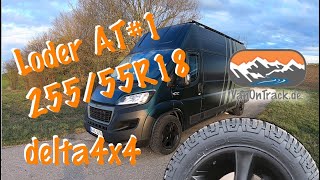 Reifen Loder AT1 auf Sins Felgen von Delta4x4  25555R18 für den DIY Campervan 🚐 [upl. by Esile]