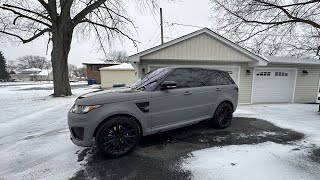 MEAN Range Rover SVR Wrapped in Matte Nardo Grey [upl. by Pembrook]