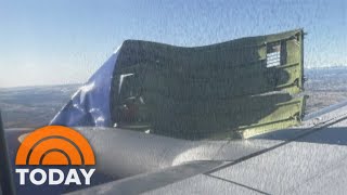 Southwest plane’s engine cover peels off during takeoff [upl. by Ellertal]