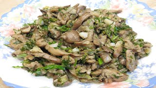 CIUPERCI PLEUROTUS cu usturoi si ceapa verde [upl. by Maxi]