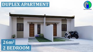 Duplex House Design  Duplex Apartment  Tiny House Design  Bungalow House Design [upl. by Bekki]