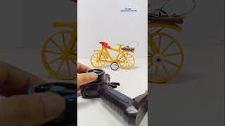 RC Cycle Powered by DC motor  Making remote control cycle  How to make cycle with DC motor Cycle [upl. by Onin290]