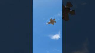 Pilot waves using a slight wing tilt fighterpilot fighterjet aviation f35a f35lightning [upl. by Switzer669]